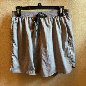 Nike Dri-Fit Running Shorts, Grey, Mens size Large